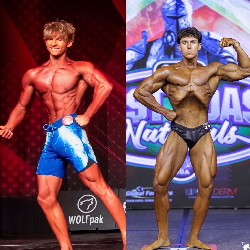Gabe McKenney and Liam Gordon on stage